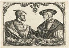 Charles V and Ferdinand I. Artist: Bockstorffer, Christoffel (1480-1553)
