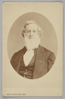 Cabinet card of Gideon Welles, 1860-1878. Creator: Mathew Brady.