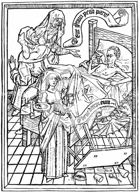 Temptation to Impatience, c1465 (1964).  Artist: Anon