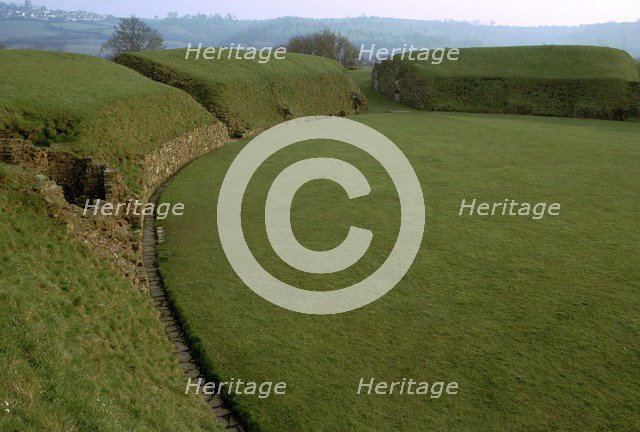 Caerleon Roman amphitheatre, 1st century. Artist: Unknown