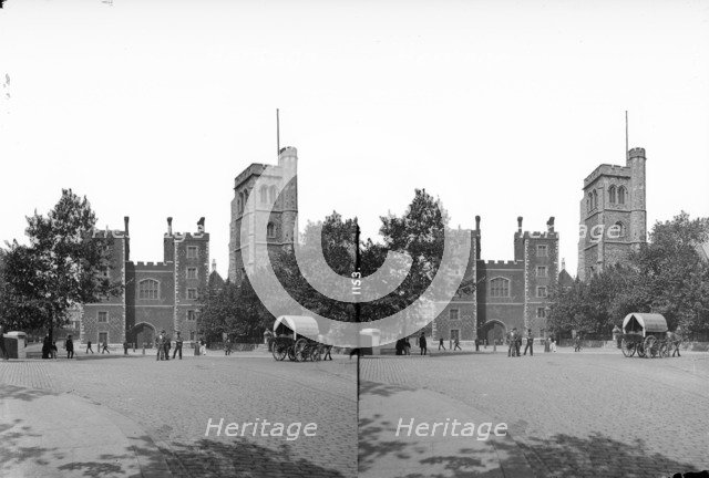 Gatehouse, Lambeth Palace, Lambeth, London, c1870-1900. Artist: York & Son