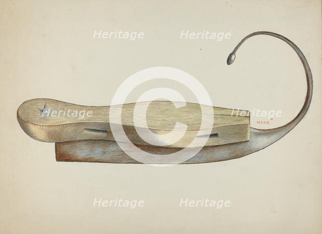 Ice Skate, c. 1937. Creator: Margaret Stottlemeyer.