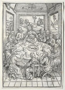 Der Schatzbehalter: The Last Supper, 1491. Creator: Michael Wolgemut (German, 1434-1519).