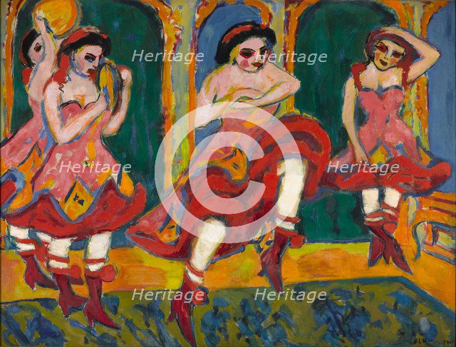 Czardas dancers, 1908-1920. Artist: Kirchner, Ernst Ludwig (1880-1938)