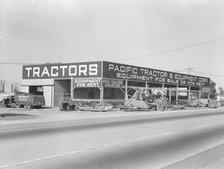 Along the main travel artery through San Joaquin Valley, California, U.S. 99, 1938. Creator: Dorothea Lange.