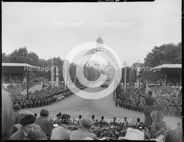 Coronation of Queen Elizabeth II, Buckingham Palace, The Mall, City of Westminster, London, 1953. Creator: Ministry of Works.