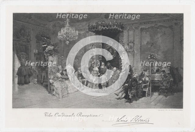 The cardinal's reception, 1881. Creator: After Luis Alvarez Catalá.