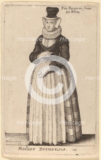 Mulier Bernensis, 1649. Creator: Wenceslaus Hollar.