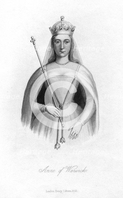 Anne Neville, Countess of Warwick, (1851). Artist: Unknown