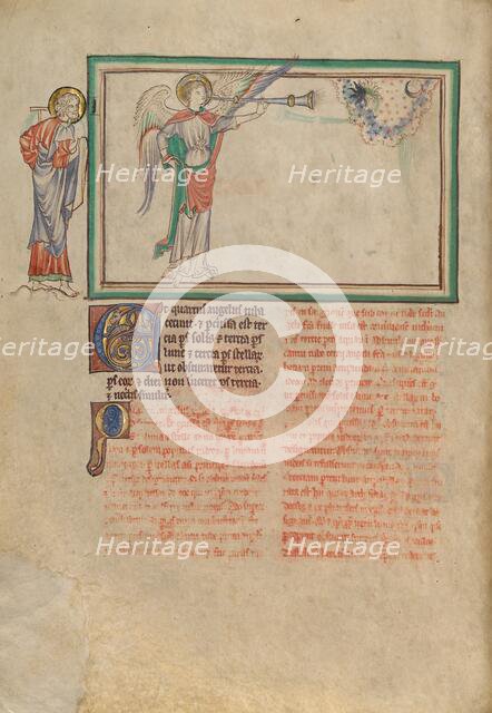 The Fourth Trumpet: The Darkening of a Third of the Celestial Bodies, about 1255-1260. Creator: Unknown.