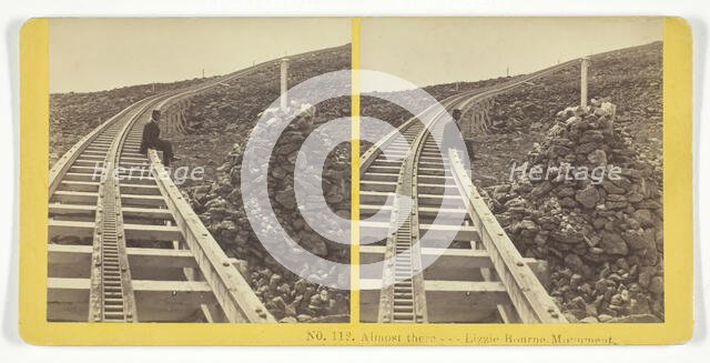 Almost there --- Lizzie Bourne Monument, 1855/75. Creators: Kilburn Brothers, BW Kilburn.