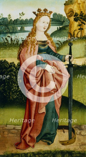 'St Catherine of Alexandria', c1500. Artist: Unknown