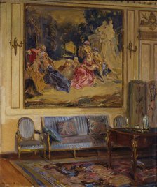 Boudoir, Chateau de Chaalis, 1914. Creator: Walter Gay.