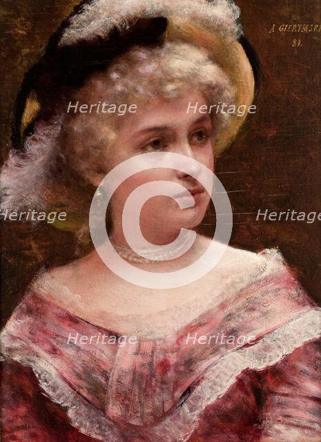 Rococo Lady, 1881. Creator: Aleksander Gierymski.