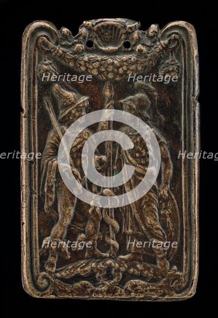 Mercury and Minerva [reverse], late 15th century. Creator: Unknown.