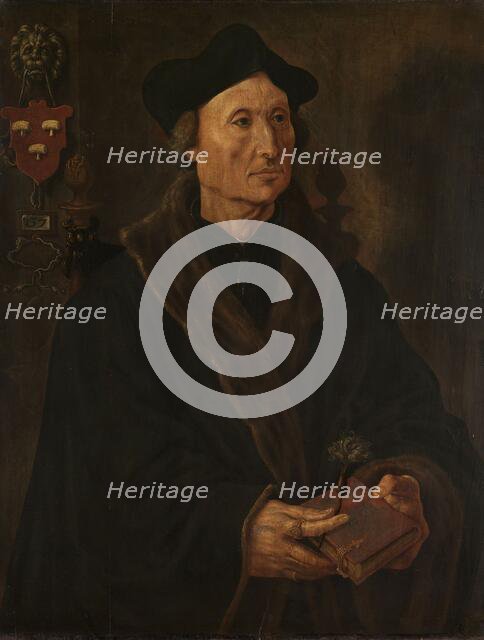 Portrait of Johannes Colmannus, Rector of the Convent of St. Agatha at Delft, c.1538-c.1540. Creator: Maerten van Heemskerck.
