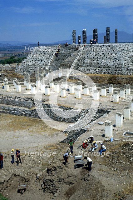 Tula, religious civic center of the Toltec culture founded around 900 BC. JC, under the name Toll…