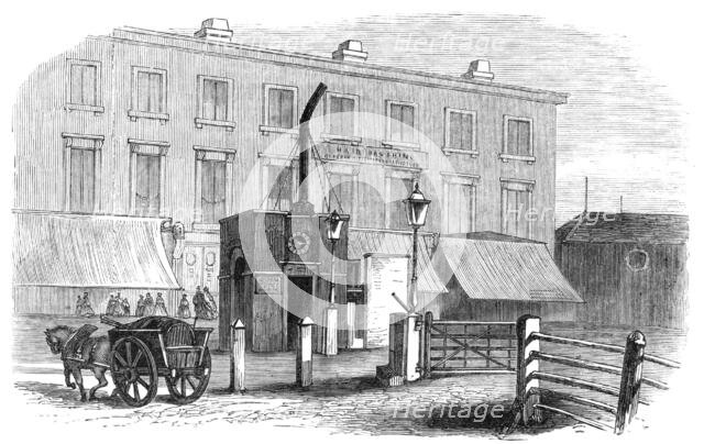 Turnpike-gates in and near London just demolished: City-road Gate, 1864. Creator: Unknown.