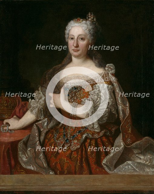 Portrait of Archduchess Maria Anna of Austria (1683-1754), Queen of Portugal, c. 1729. Artist: Ranc, Jean (1674-1735)