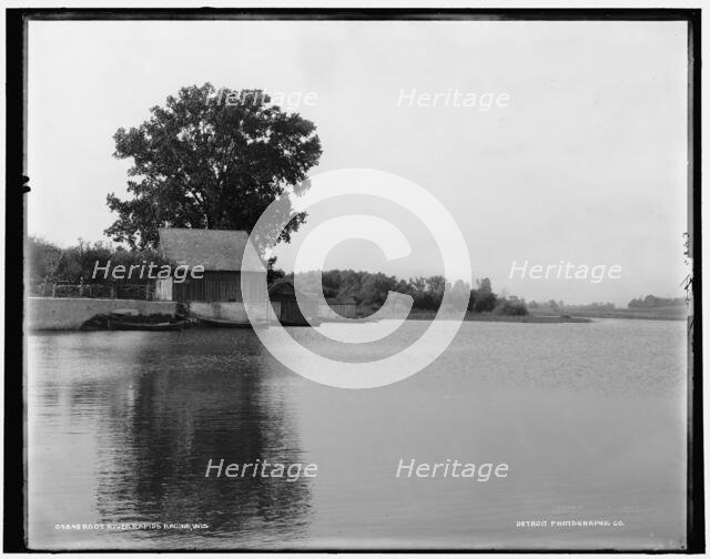 Root River rapids, Racine, Wis., between 1880 and 1899. Creator: Unknown.