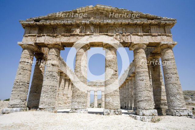 The Temple of Diana, Segesta, Sicily, Italy. Artist: Samuel Magal