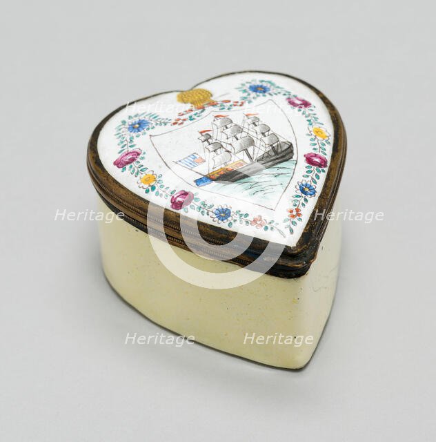 Patch Box, Bilston, c. 1785/1800. Creator: Unknown.