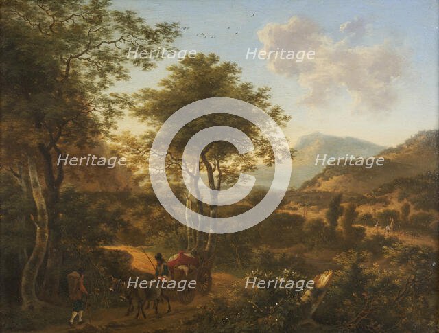 Landscape with travellers, between 1645 and 1692. Creator: Willem de Heusch.