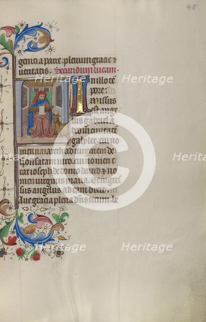Saint Luke; Book of Hours, about 1450-1455. Creator: Master of the Lee Hours.