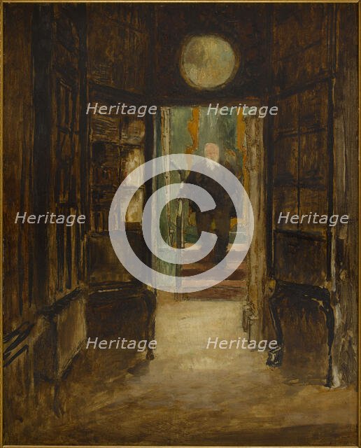 Victor Hugo descendant de son cabinet de travail à Hauteville House, c.1880. Creator: Georges-Victor Hugo.