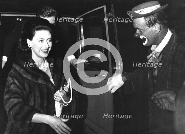 Princess Margaret arriving at a royal circus performance, 1962. Artist: Unknown