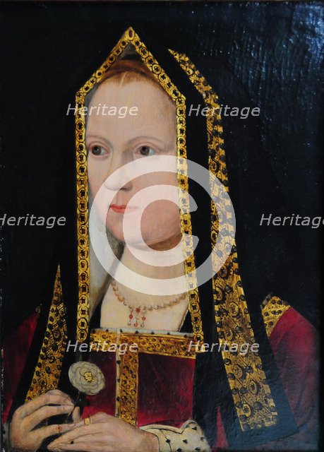 Elizabeth of York (1465-1503), ca 1502. Artist: Anonymous  