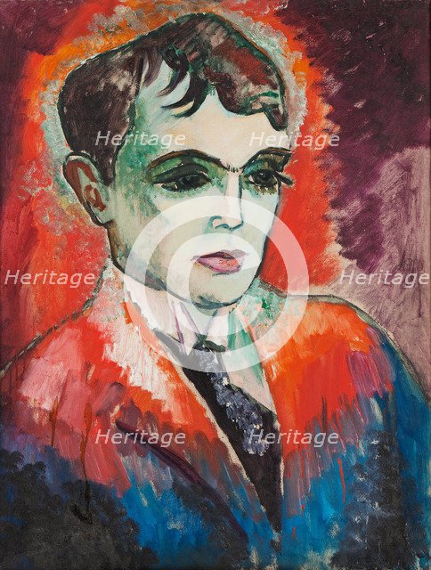 Portrait of the poet Herman Wildenvey (1885-1959).