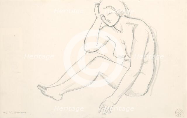 Nude, around 1935. Creator: Mikulas Galanda.