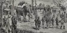 Second Afghan War (1878-1880): Expedition of Gurkha troops from Almorah to Lahore, 1878. Creator: Bernardo Rico.