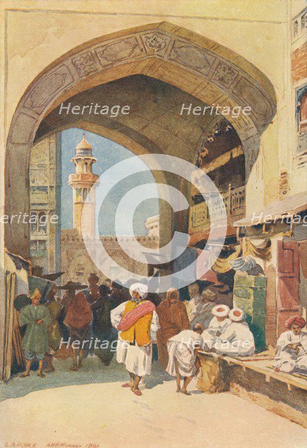 'A Gateway in the Bazaar, Lahore', c1880 (1905). Creator: Alexander Henry Hallam Murray.