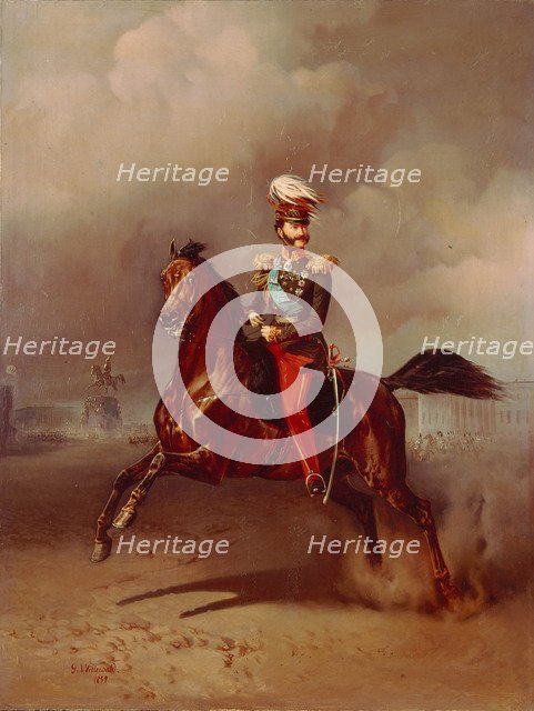 Portrait of Count Vladimir Fyodorovich Adlerberg (1791-1884), 1859. Artist: Willewalde, Gottfried (Bogdan Pavlovich) (1818-1903)