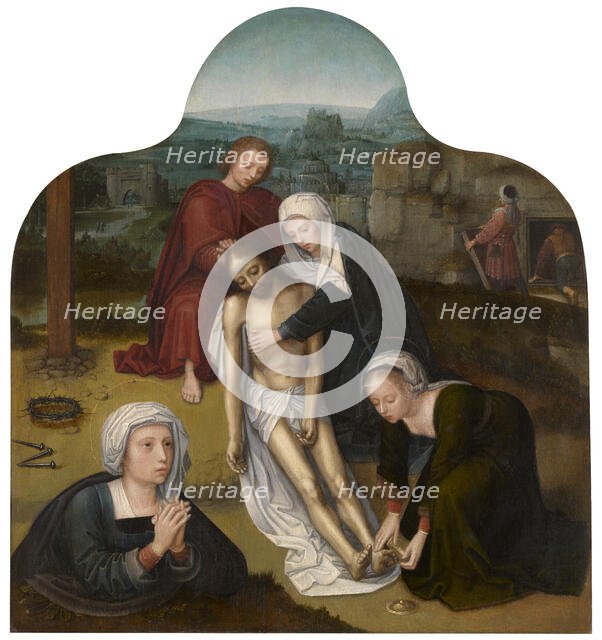 The Lamentation over the Dead Christ, mid-16th century. Creator: Adriaen Isenbrandt.