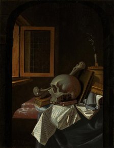 Vanitas Still Life, c. 1650. Creator: François van Daellen.