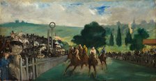 The Races at Longchamp, 1866. Creator: Edouard Manet.