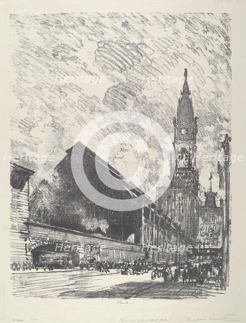 Broad St. Station, 1912. Creator: Joseph Pennell.