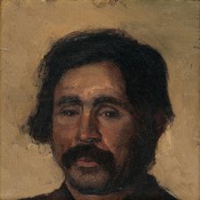 Fragment of a Head Study of a Gypsy, 1880-1900. Creator: Ladislav Mednyanszky.