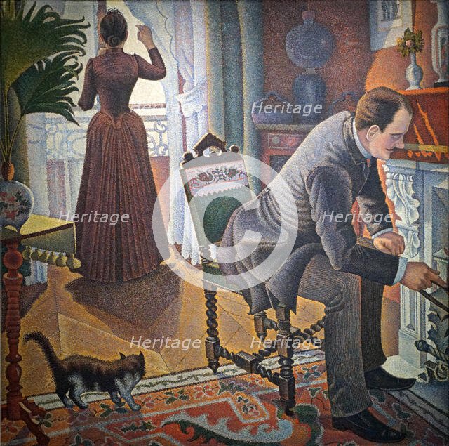 Un Dimanche (A Sunday), 1888-1890. Creator: Signac, Paul (1863-1935).