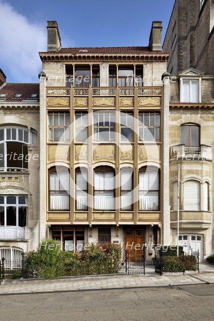 Hotel van Eetvelds, Av. Palmeston, Brussels, Belgium, (1895), c2014-2017. Artist: Alan John Ainsworth.