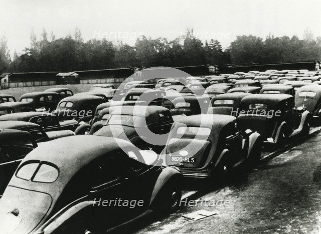 Cars confiscated by the occupying Germans, Vincennes, Paris, 1940-1944. Artist: Unknown