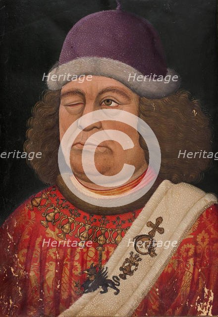 Oswald von Wolkenstein. (Frontispiece to the Liederhandschrift B), ca 1432. Creator: Anonymous.