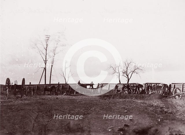 Fort Brady, Virginia, near Dutch Gap, 1865. Creator: William Frank Browne.