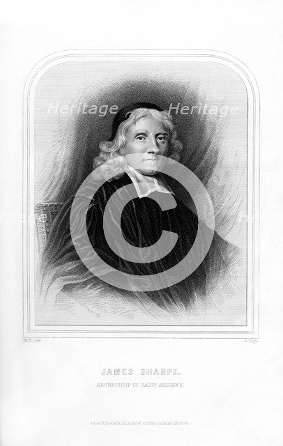 James Sharpe, Scottish clergyman, (1870). Artist: R Page