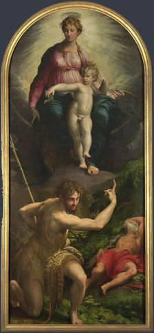 The Madonna and Child with Saints John the Baptist and Jerome, 1527. Artist: Parmigianino (1503-1540)