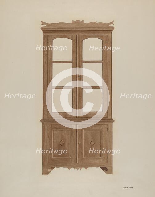 China Closet, c. 1940. Creator: Grace Bolser.