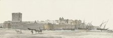 View of Taranto's fortifications, 1778. Creator: Louis Ducros.